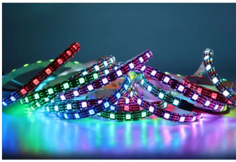 LED лента WS2815 RGB, 1 м, 144 LED/м, 12 В, белая PCB