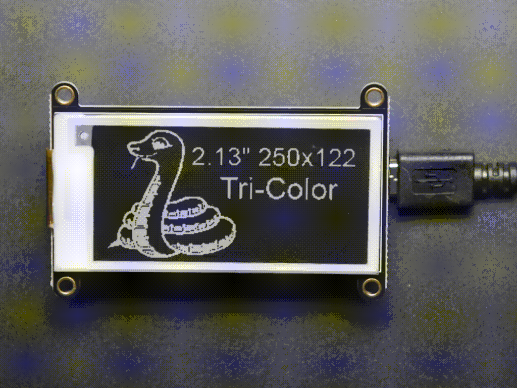 Дисплей ePaper 2,13'' трехцветный FeatherWing Adafruit 4814
