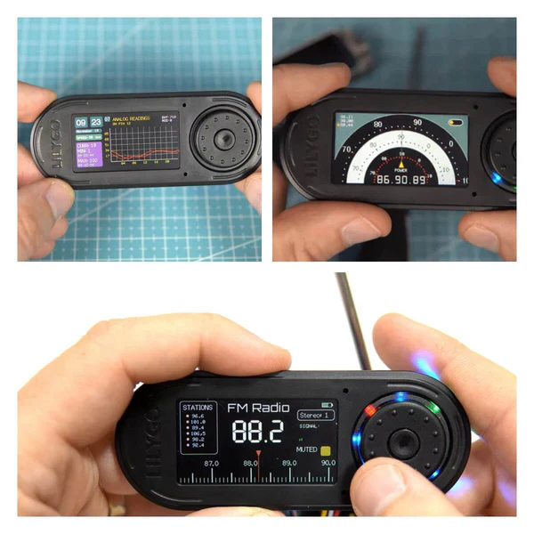 Платформа LILYGO TTGO T-Embed Black, ESP32-S3, экран 1,9, Wi-Fi, Bluetooth 5