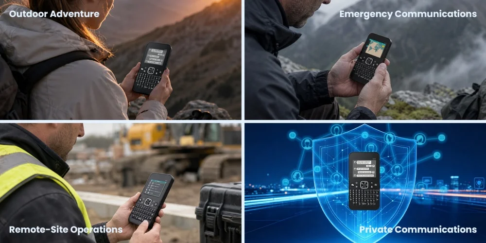Радиосистема ThinkNode M9 Meshtastic LoRa EU868 с экраном 2,4 и QWERTY