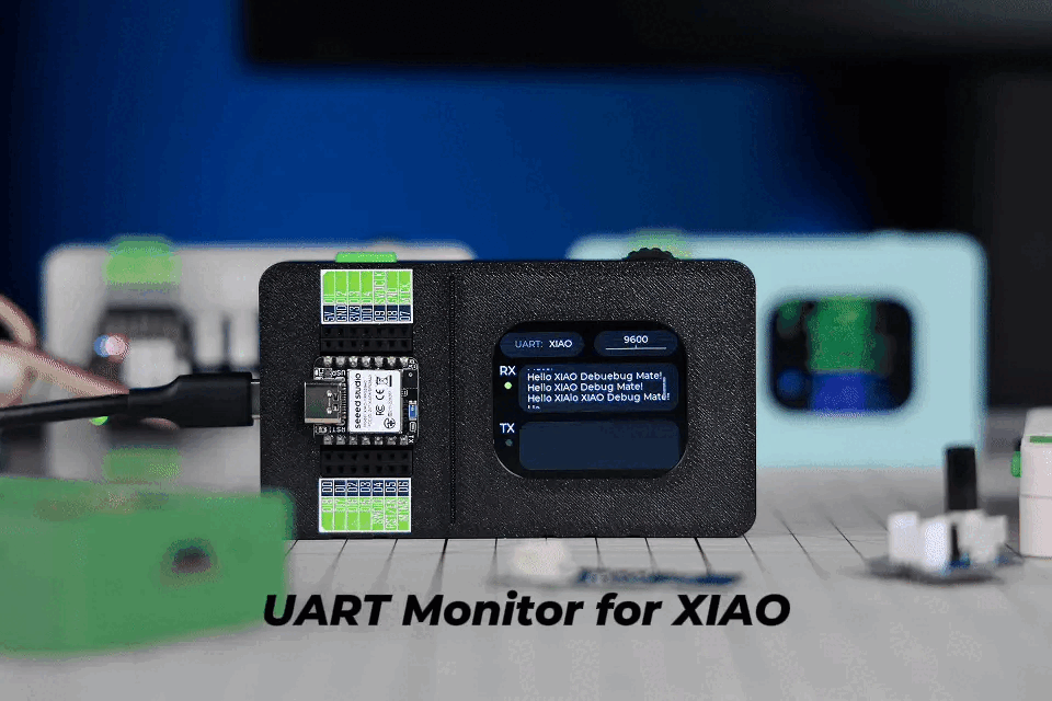 Seeed Studio XIAO Debug Mate - UART monitor demonstration
